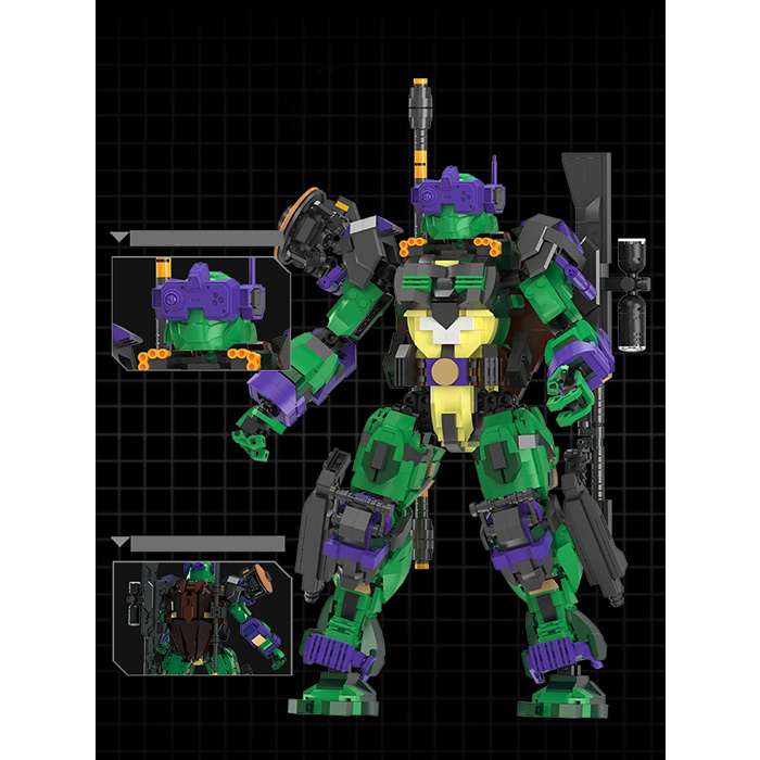 Mô hình lắp ghép - TMNT - DONATELLO 2 donatello mo hinh lap ghep 43